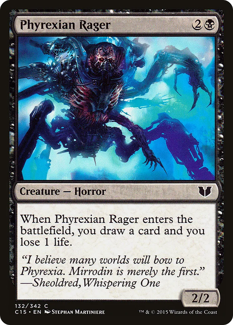 Phyrexian Rager — Commander 2015 — Magic: The Gathering
