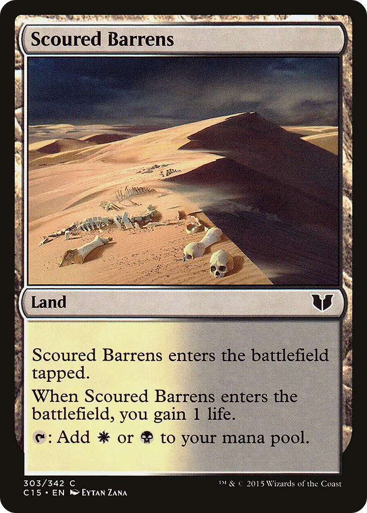 Scoured Barrens — Commander 2015 — Magic: The Gathering