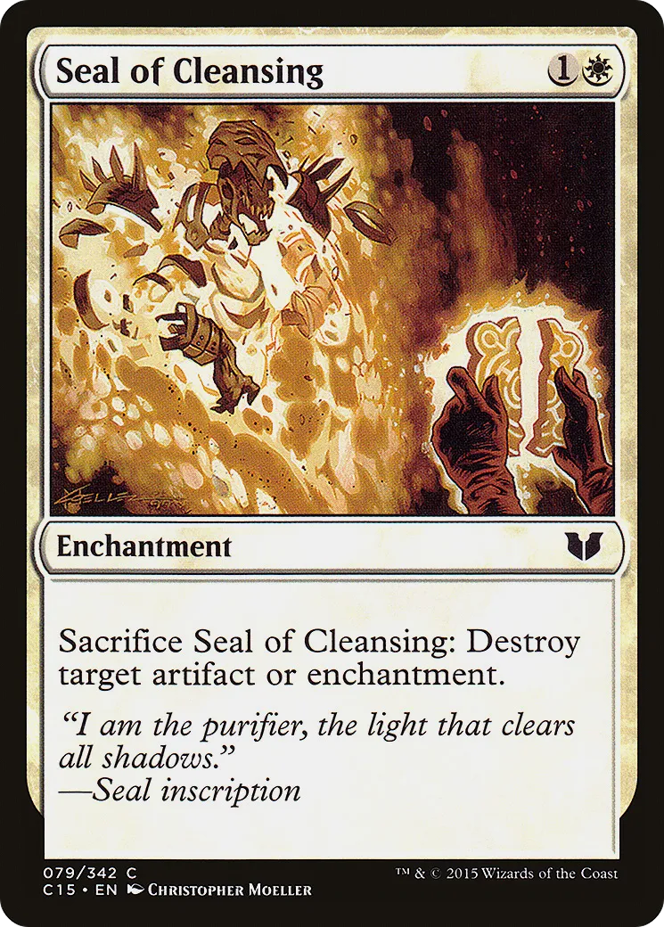 Seal of Cleansing — Commander 2015 — Magic: The Gathering