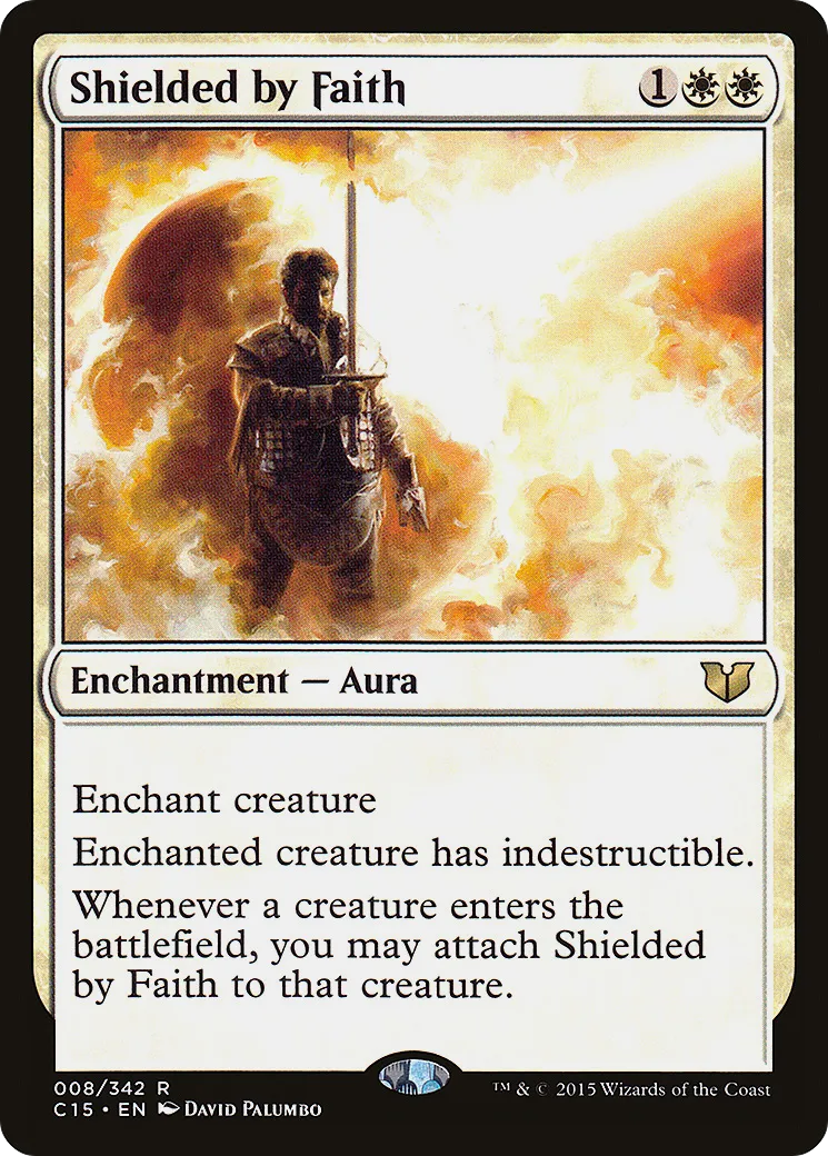 Shielded by Faith — Commander 2015 — Magic: The Gathering