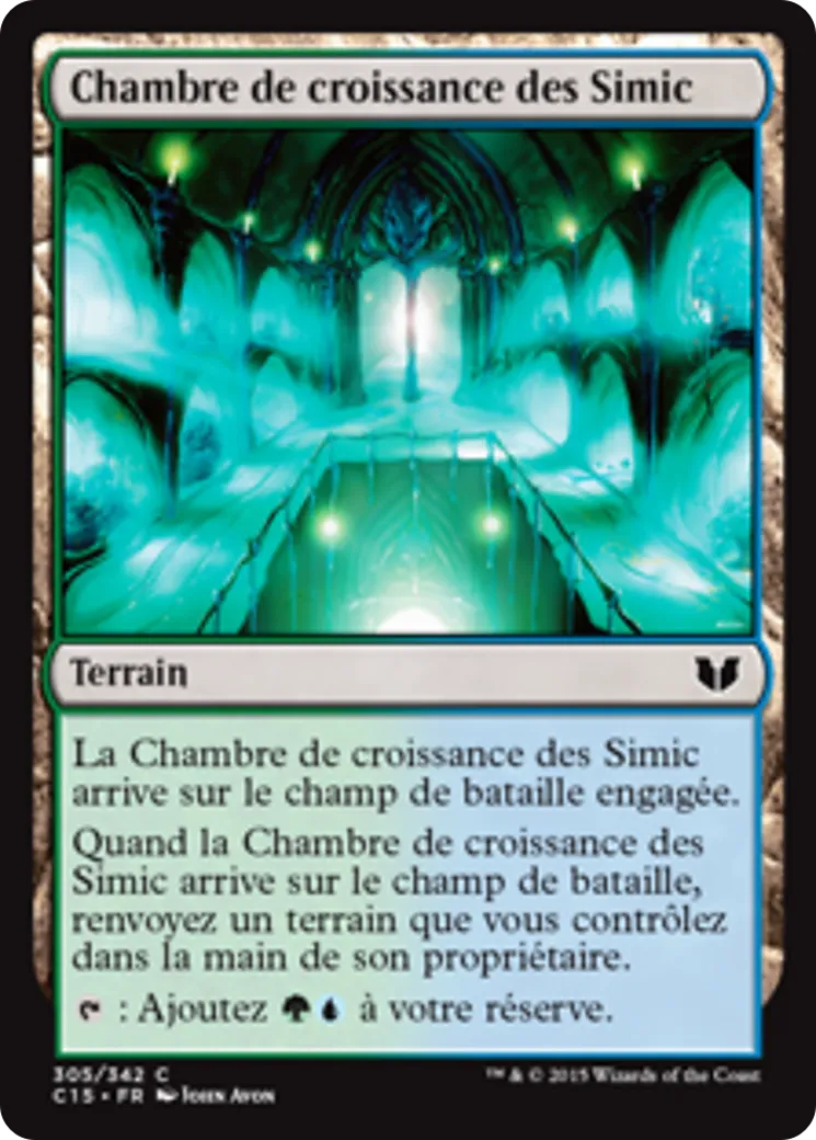 Chambre de croissance des Simic — Commander 2015 — Magic: The Gathering