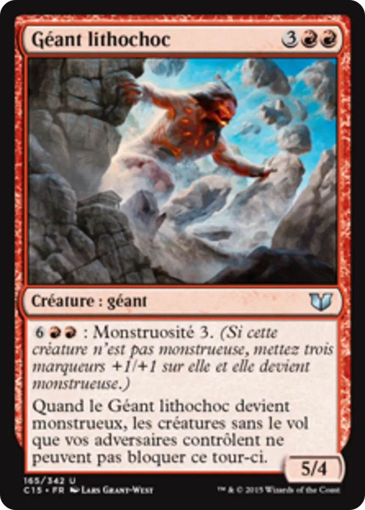 Géant lithochoc — Commander 2015 — Magic: The Gathering