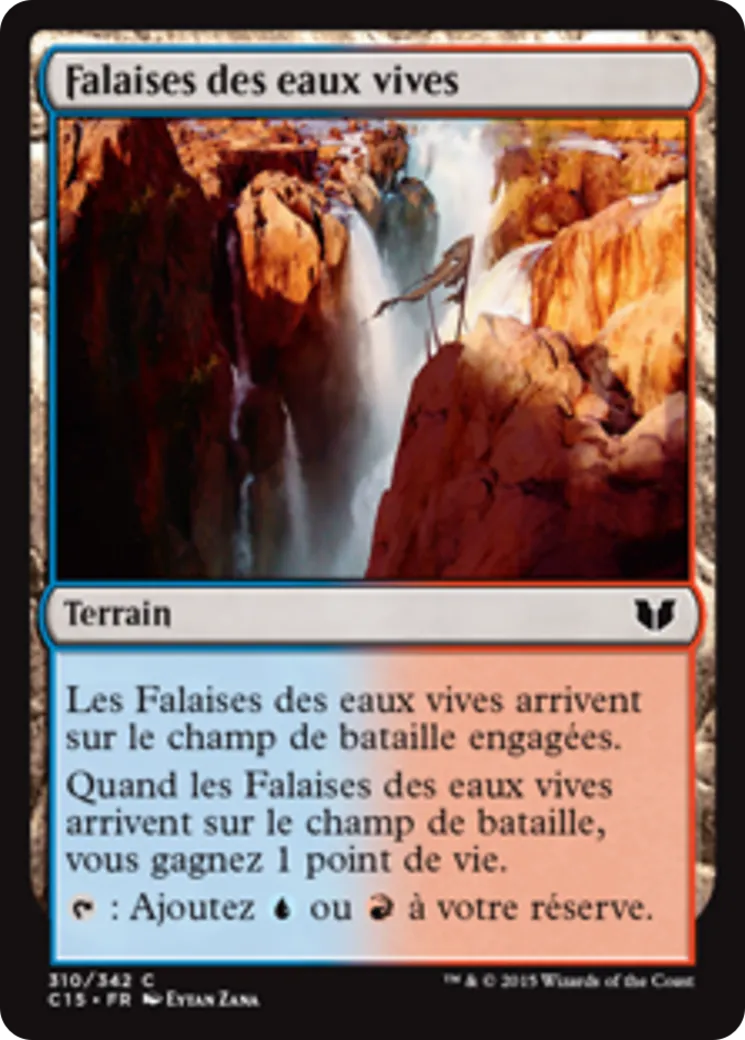 Falaises des eaux vives — Commander 2015 — Magic: The Gathering