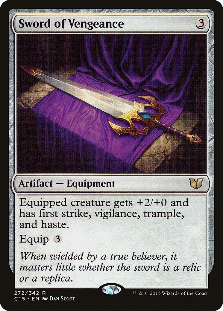 Sword of Vengeance from Commander 2015 - Magic: The Gathering