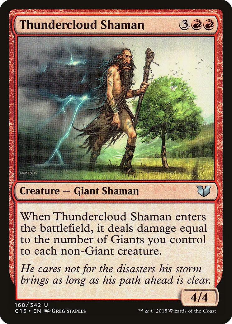Thundercloud Shaman — Commander 2015 — Magic: The Gathering