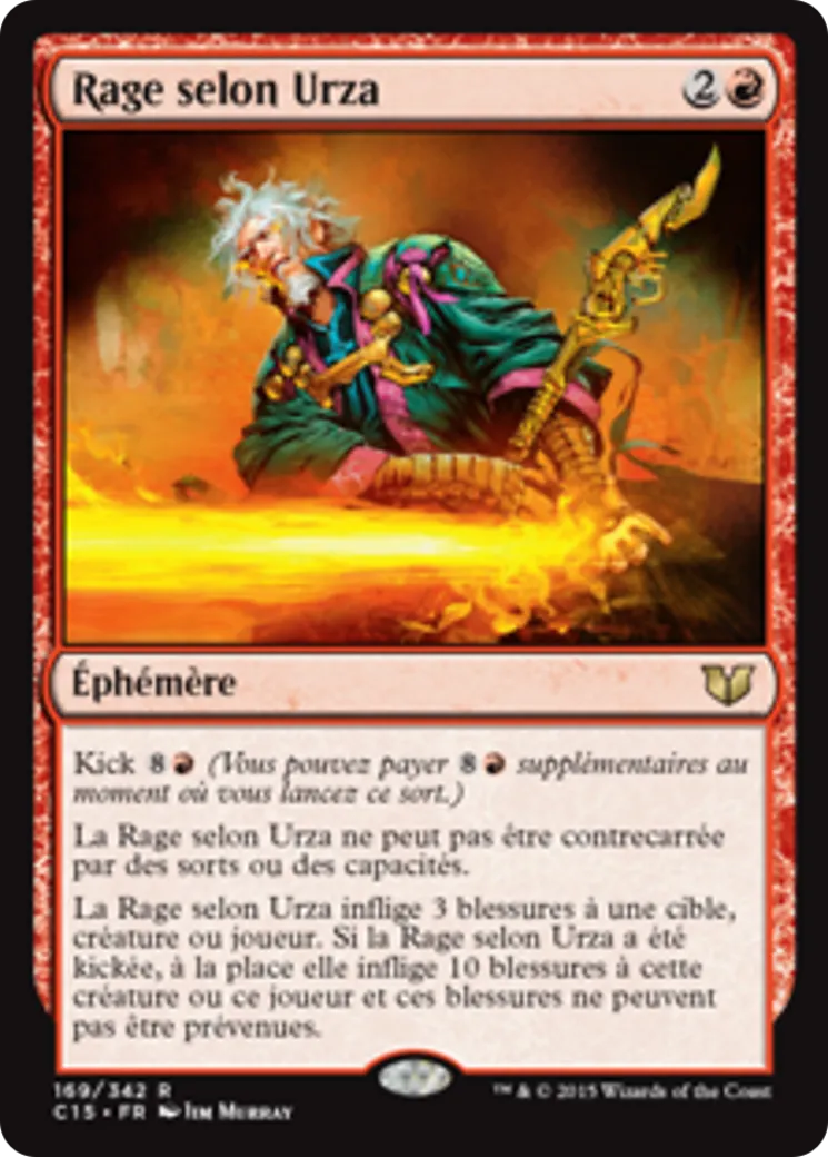Rage selon Urza — Commander 2015 — Magic: The Gathering