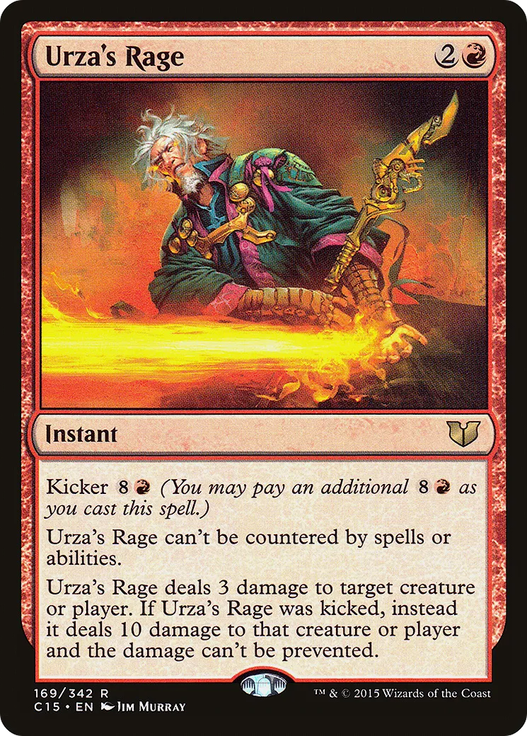 Rage selon Urza — Commander 2015 — Magic: The Gathering