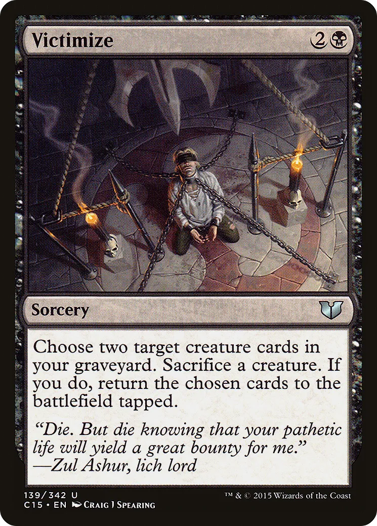 Victimize from Commander 2015 - Magic: The Gathering