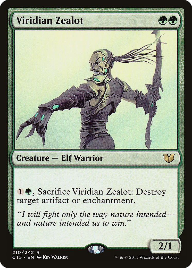 Viridian Zealot — Commander 2015 — Magic: The Gathering