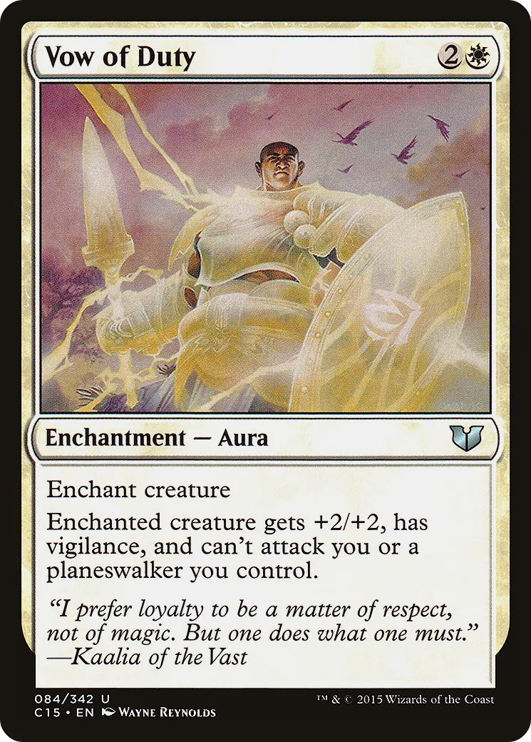 Vow of Duty — Commander 2015 — Magic: The Gathering