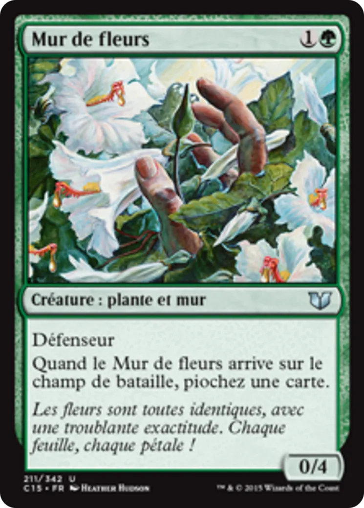 Mur de fleurs — Commander 2015 — Magic: The Gathering