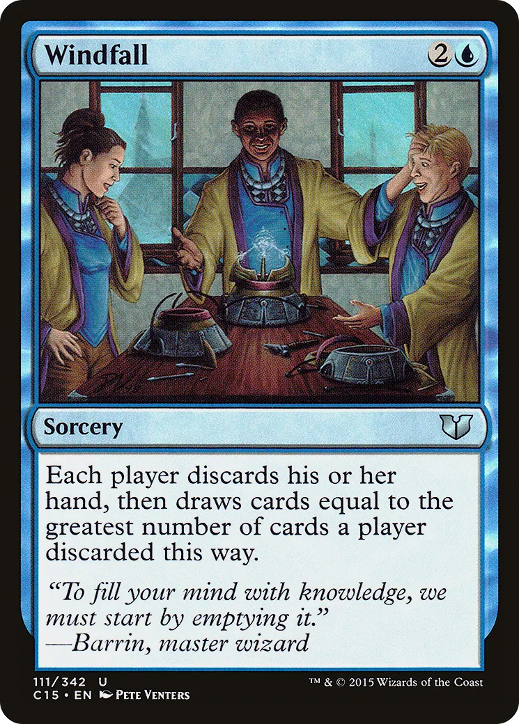 Windfall — Commander 2015 — Magic: The Gathering