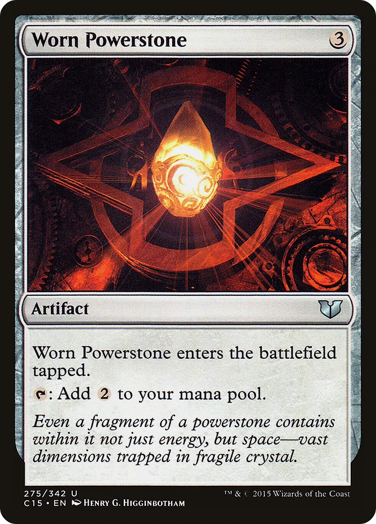 Worn Powerstone — Commander 2015 — Magic: The Gathering