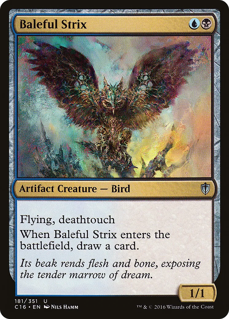 Baleful Strix from Commander 2016 - Magic: The Gathering