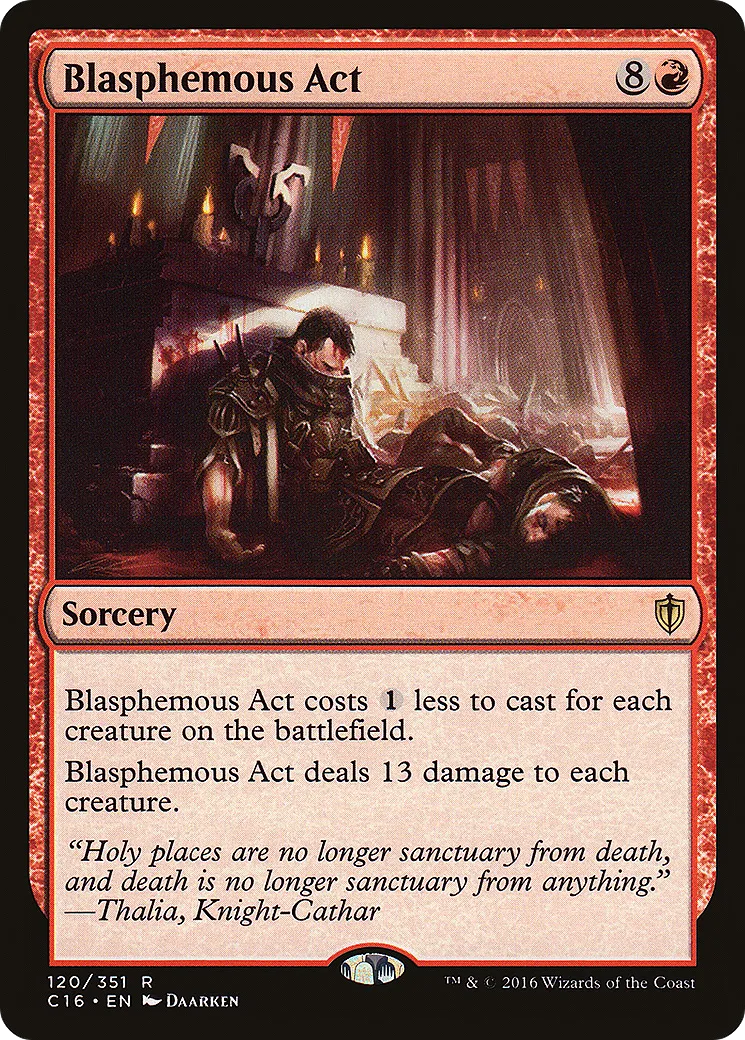 Blasphemous Act — Commander 2016 — Magic: The Gathering