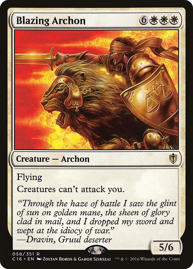Blazing Archon — Commander 2016 — Magic: The Gathering