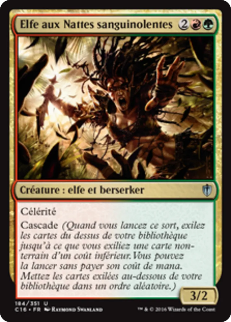 Elfe aux Nattes sanguinolentes — Commander 2016 — Magic: The Gathering
