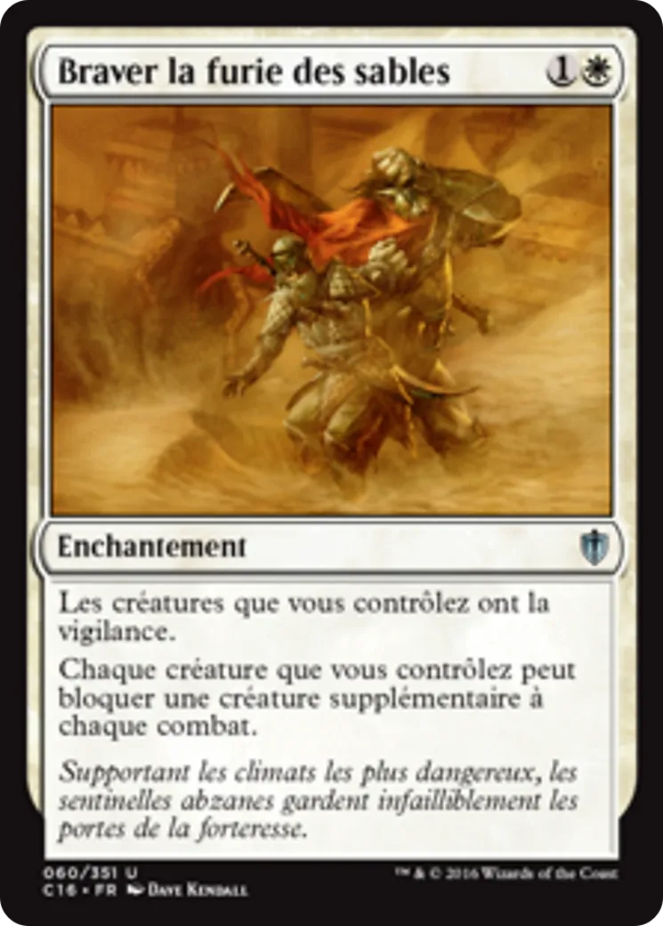 Braver la furie des sables — Commander 2016 — Magic: The Gathering