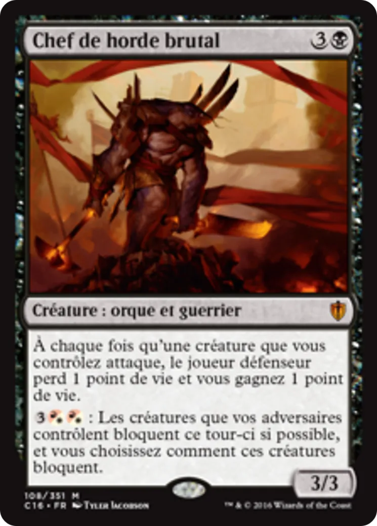 Chef de horde brutal — Commander 2016 — Magic: The Gathering