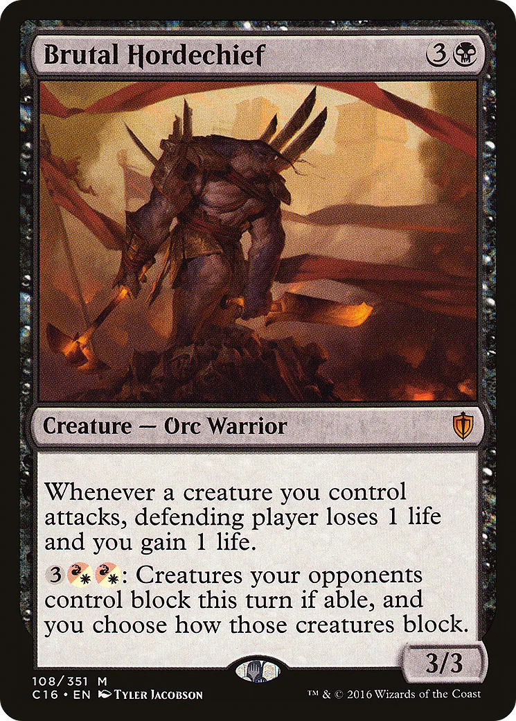 Brutal Hordechief — Commander 2016 — Magic: The Gathering