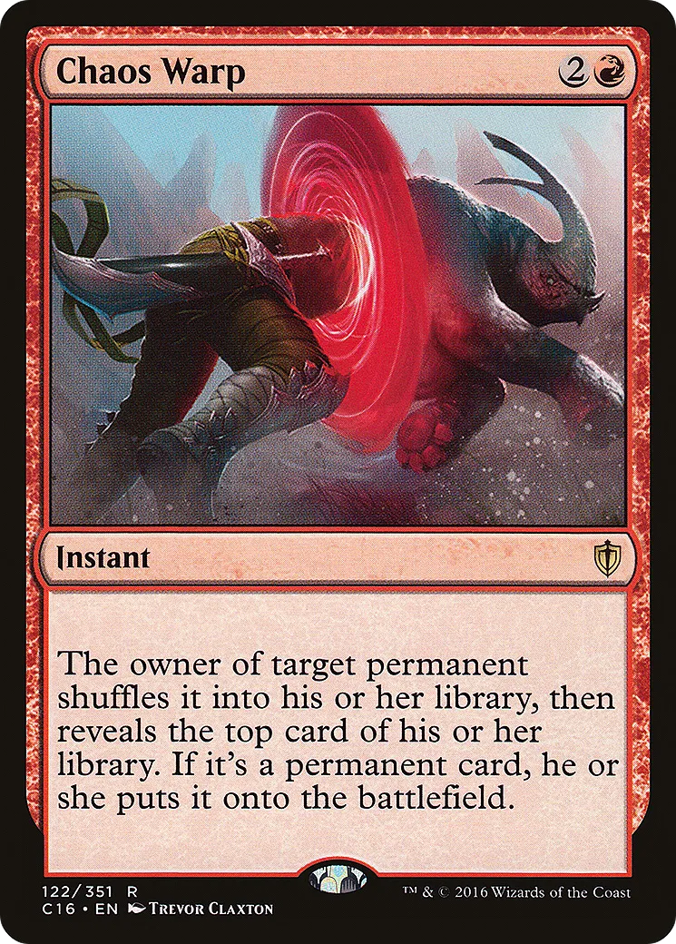 Chaos Warp — Commander 2016 — Magic: The Gathering