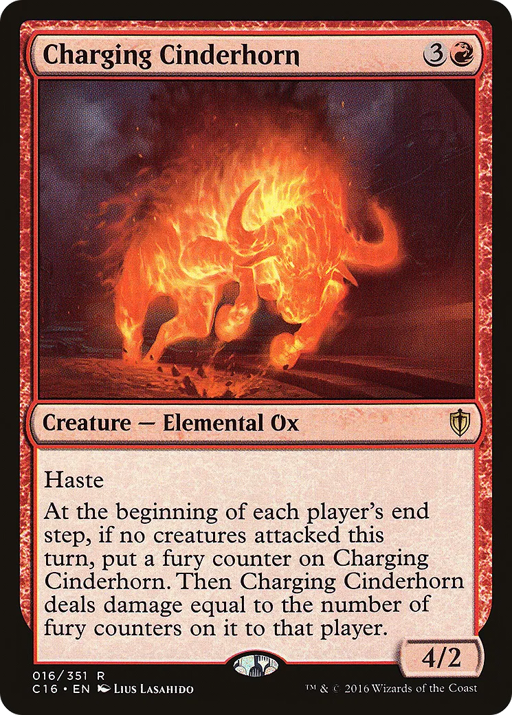 Charging Cinderhorn — Commander 2016 — Magic: The Gathering