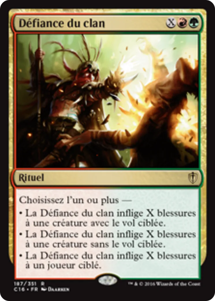 Défiance du clan — Commander 2016 — Magic: The Gathering