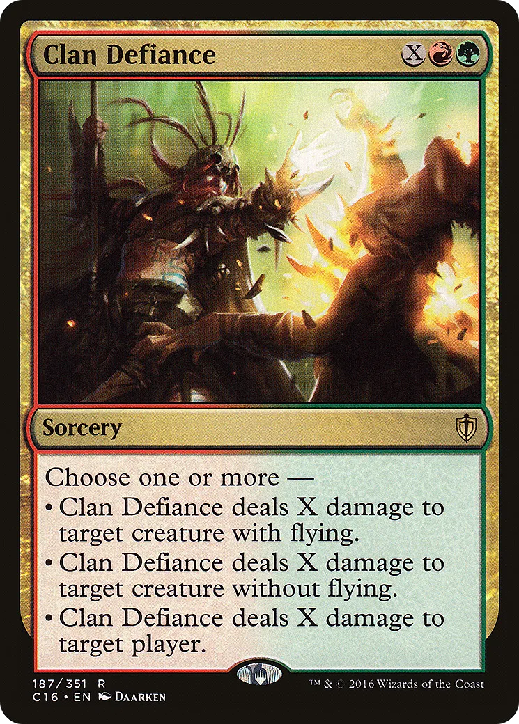 Clan Defiance — Commander 2016 — Magic: The Gathering
