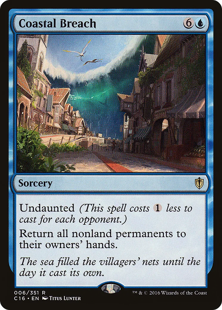 Coastal Breach from Commander 2016 - Magic: The Gathering
