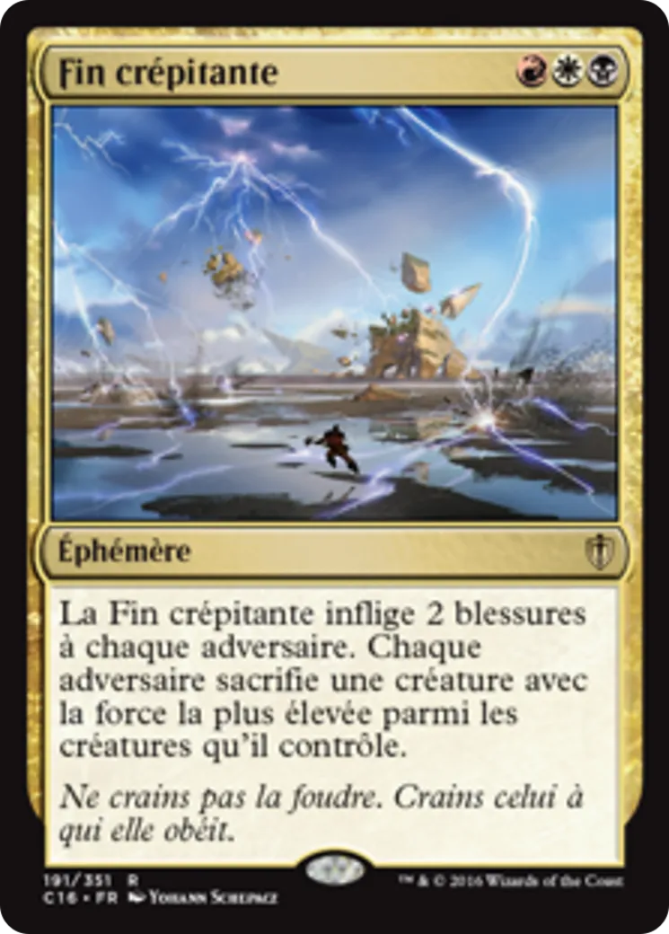 Fin crépitante — Commander 2016 — Magic: The Gathering