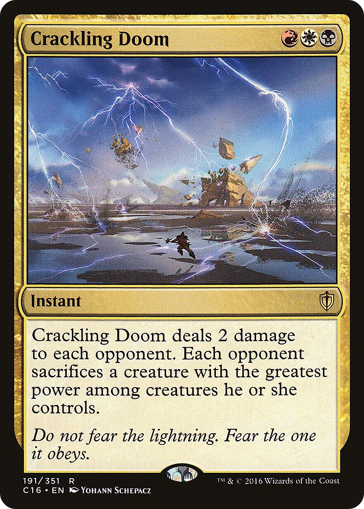 Crackling Doom — Commander 2016 — Magic: The Gathering