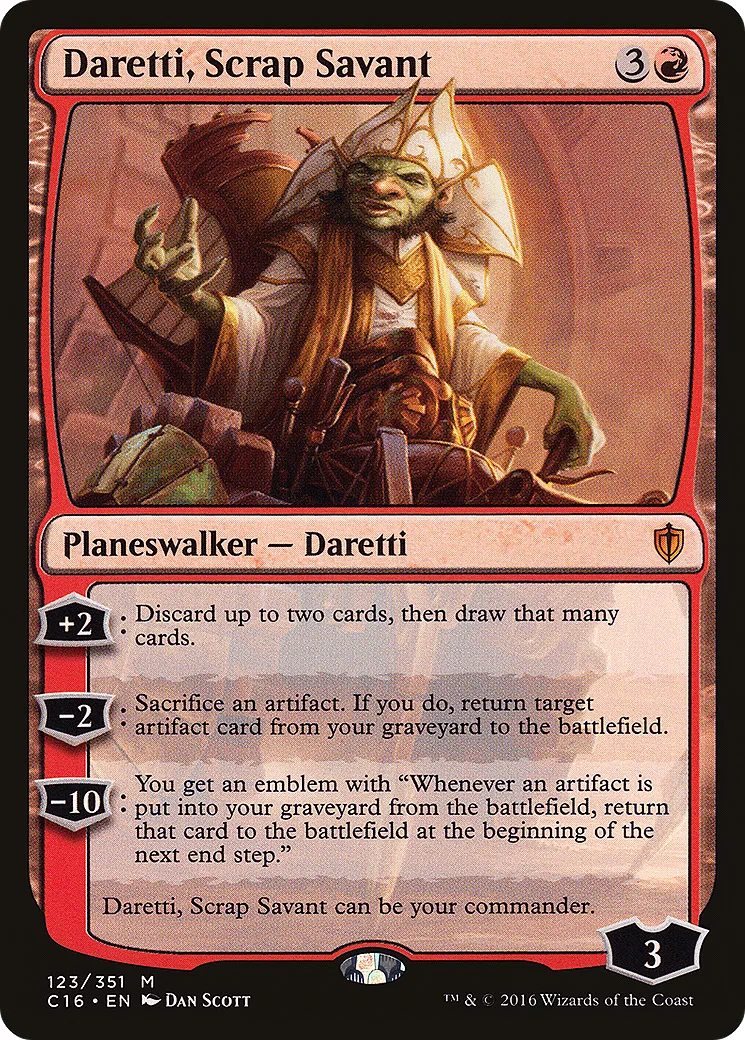 Daretti, Scrap Savant — Commander 2016 — Magic: The Gathering