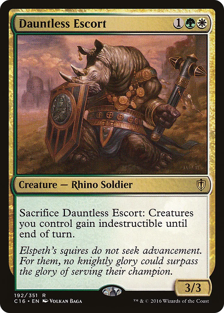 Escorte intrépide — Commander 2016 — Magic: The Gathering