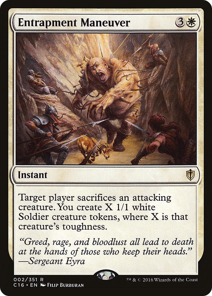 Entrapment Maneuver — Commander 2016 — Magic: The Gathering