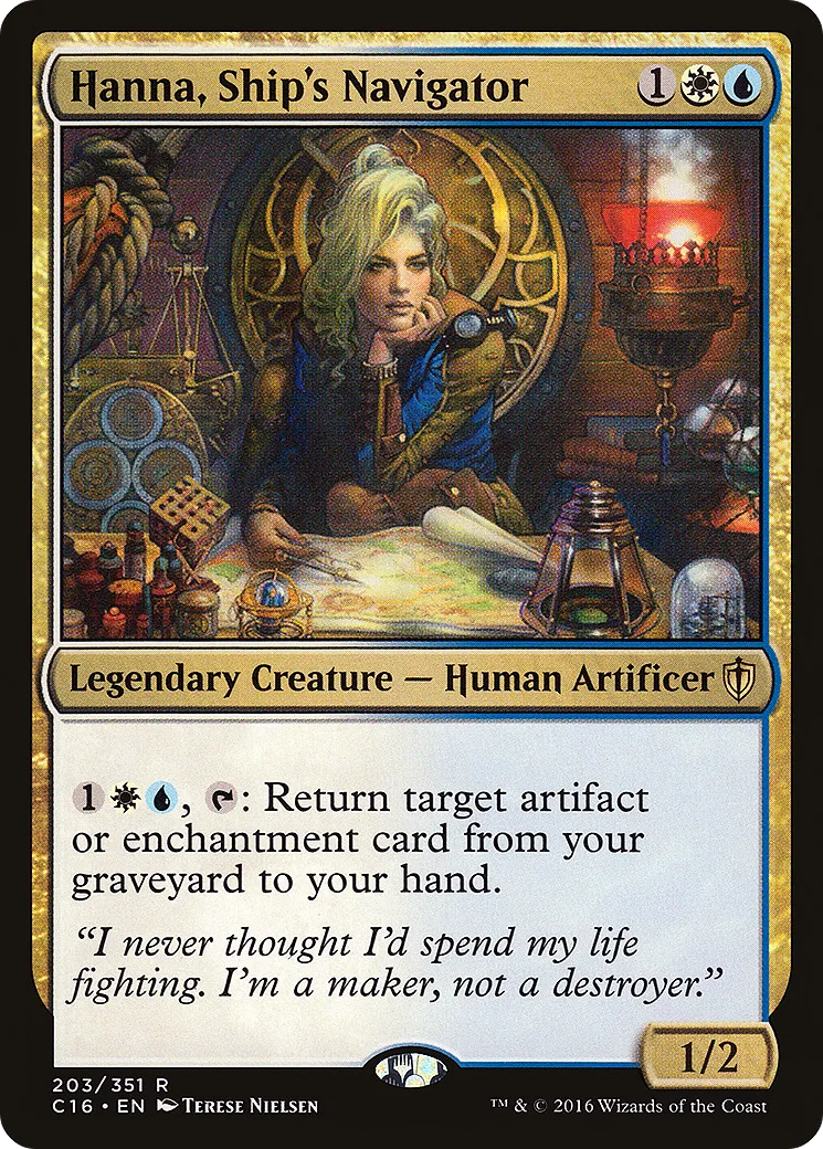 Hanna, Ship's Navigator — Commander 2016 — Magic: The Gathering