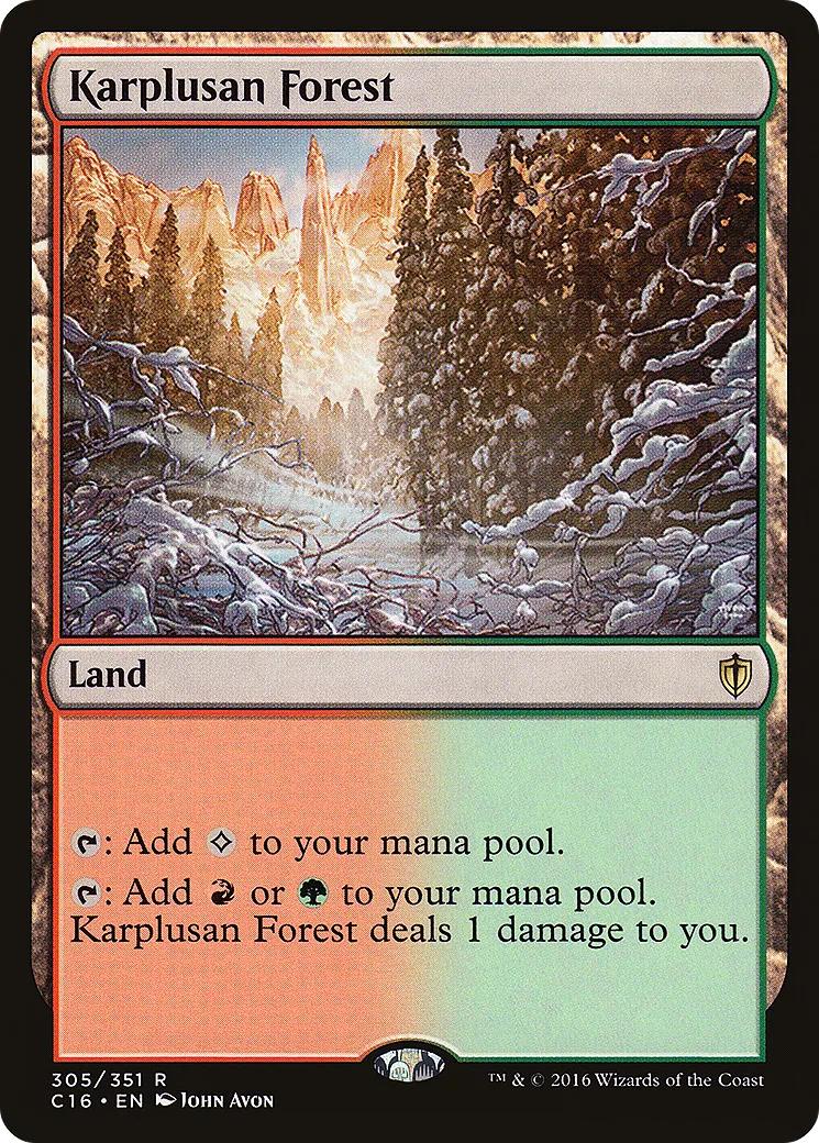 Karplusan Forest — Commander 2016 — Magic: The Gathering