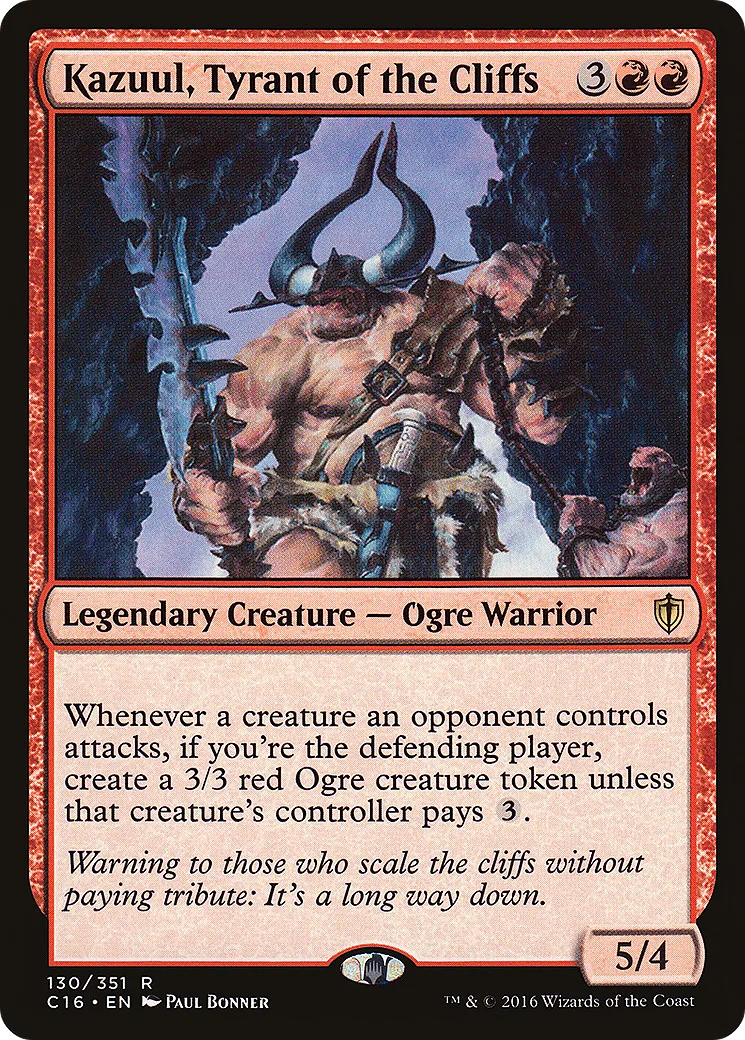 Kazuul, Tyrant of the Cliffs — Commander 2016 — Magic: The Gathering
