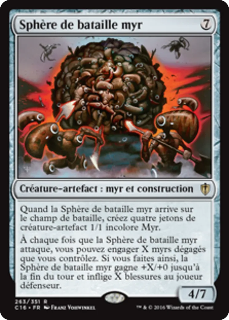 Sphère de bataille myr — Commander 2016 — Magic: The Gathering