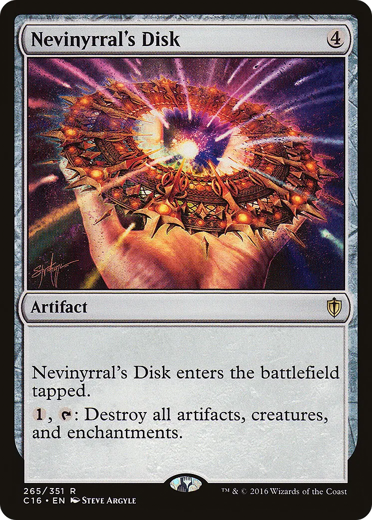 Nevinyrral's Disk from Commander 2016 - Magic: The Gathering