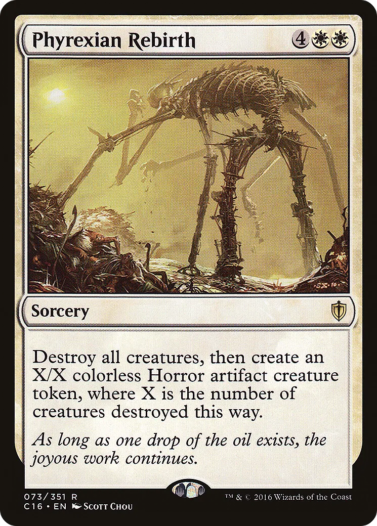Phyrexian Rebirth — Commander 2016 — Magic: The Gathering