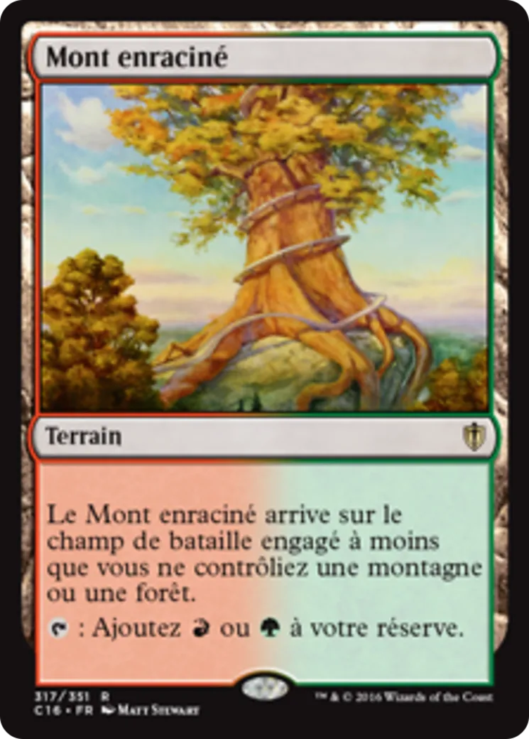 Mont enraciné — Commander 2016 — Magic: The Gathering