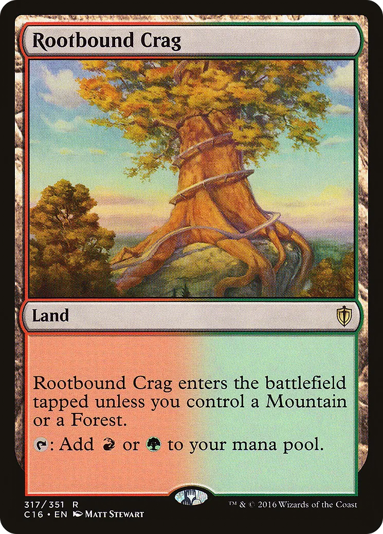 Rootbound Crag — Commander 2016 — Magic: The Gathering