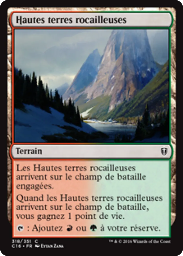 Hautes terres rocailleuses — Commander 2016 — Magic: The Gathering