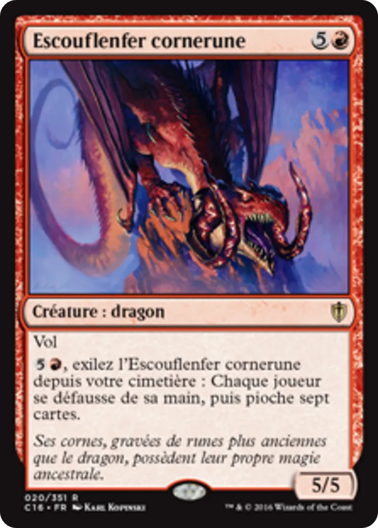 Escouflenfer cornerune — Commander 2016 — Magic: The Gathering