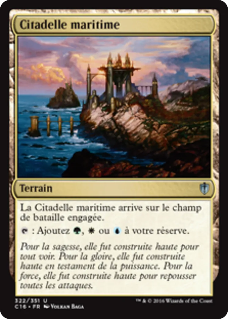 Citadelle maritime — Commander 2016 — Magic: The Gathering