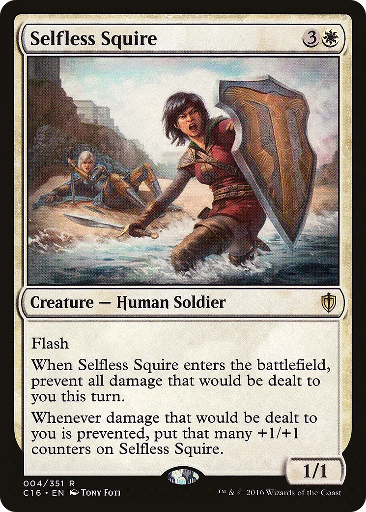 Selfless Squire — Commander 2016 — Magic: The Gathering