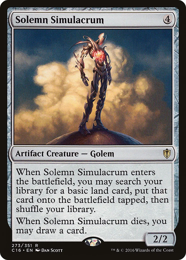 Solemn Simulacrum — Commander 2016 — Magic: The Gathering