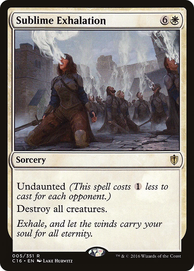 Sublime Exhalation — Commander 2016 — Magic: The Gathering
