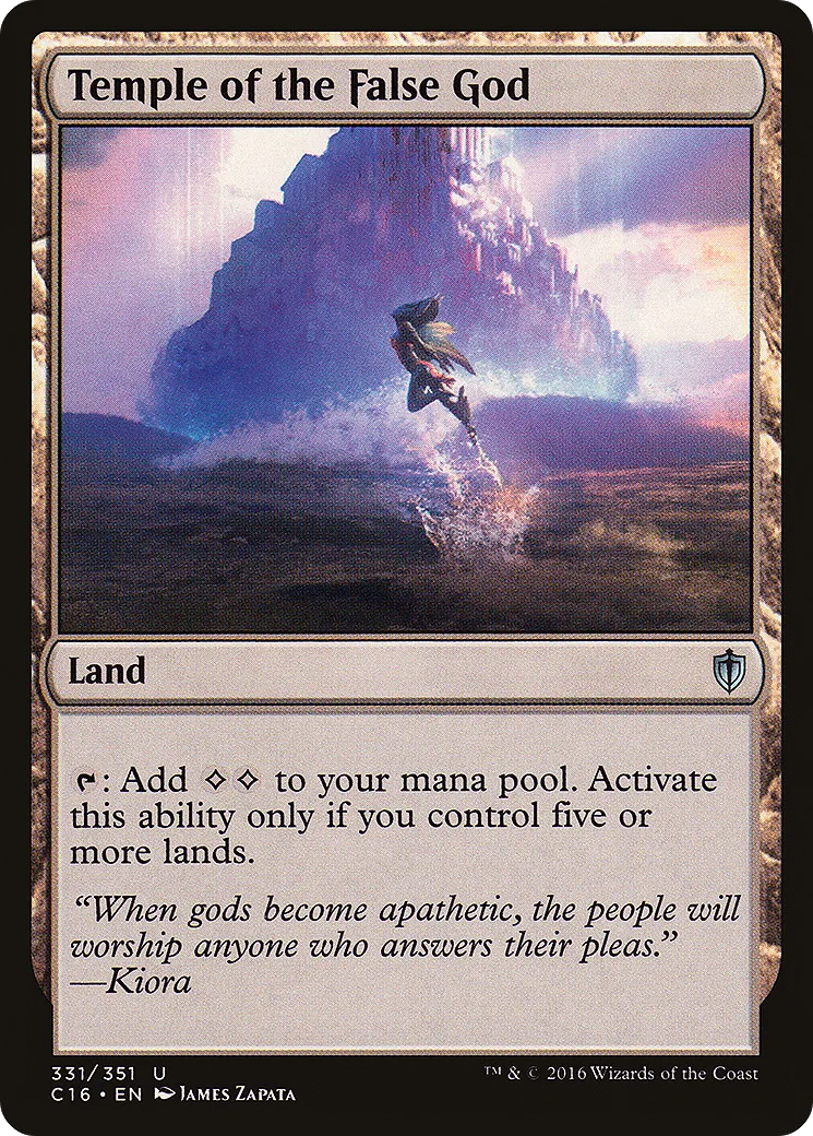 Temple de la fausse divinité — Commander 2016 — Magic: The Gathering