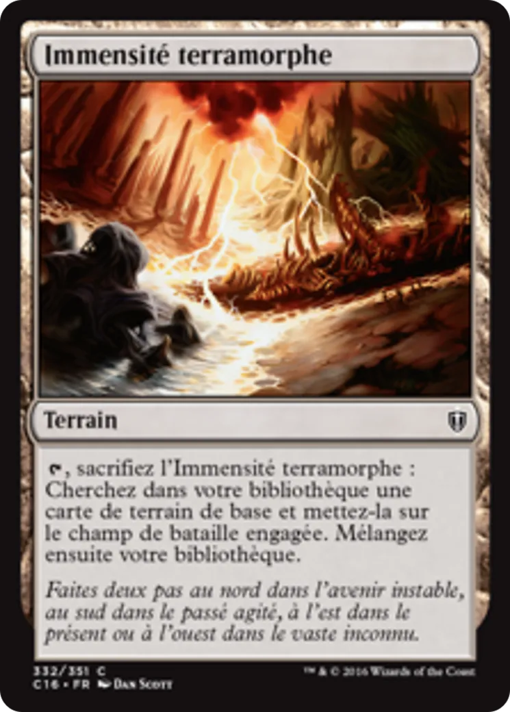 Immensité terramorphe — Commander 2016 — Magic: The Gathering